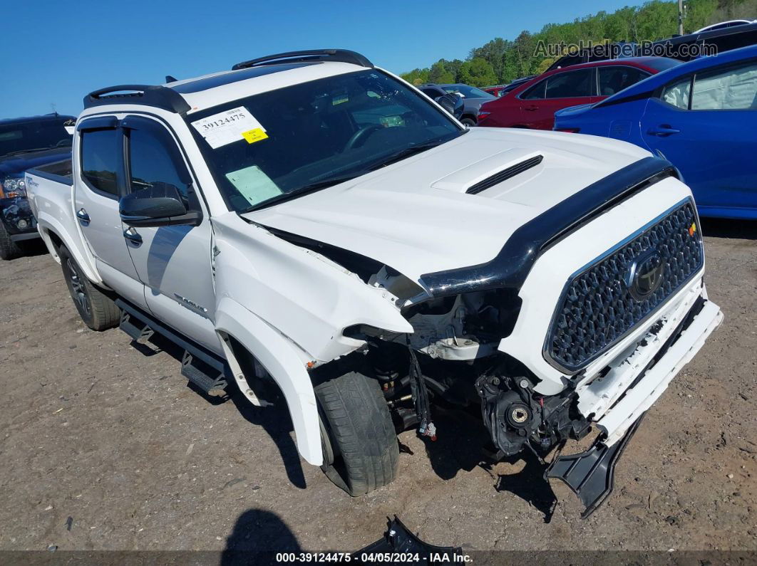 2019 Toyota Tacoma Trd Sport White vin: 3TMAZ5CN7KM099799