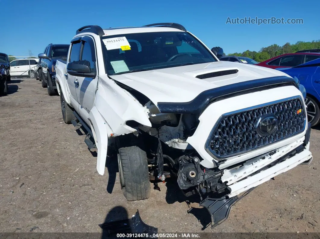 2019 Toyota Tacoma Trd Sport White vin: 3TMAZ5CN7KM099799