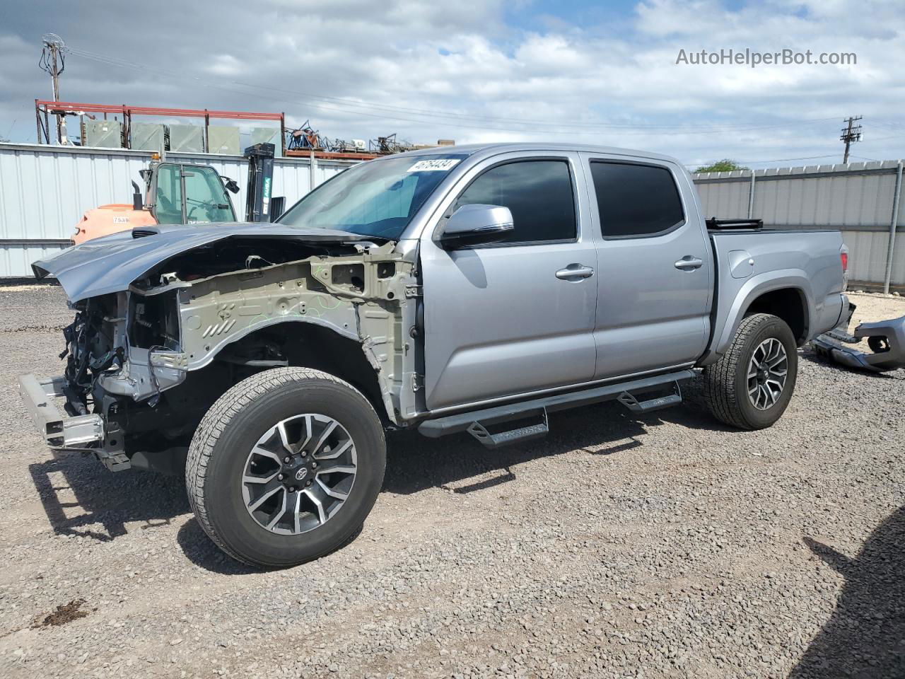 2020 Toyota Tacoma Double Cab Silver vin: 3TMAZ5CN7LM138442