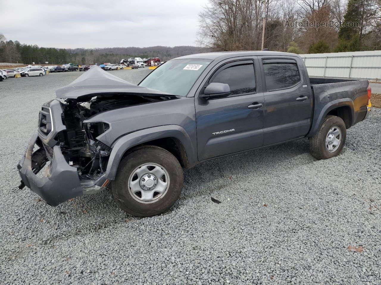 2021 Toyota Tacoma Double Cab Gray vin: 3TMAZ5CN7MM141178