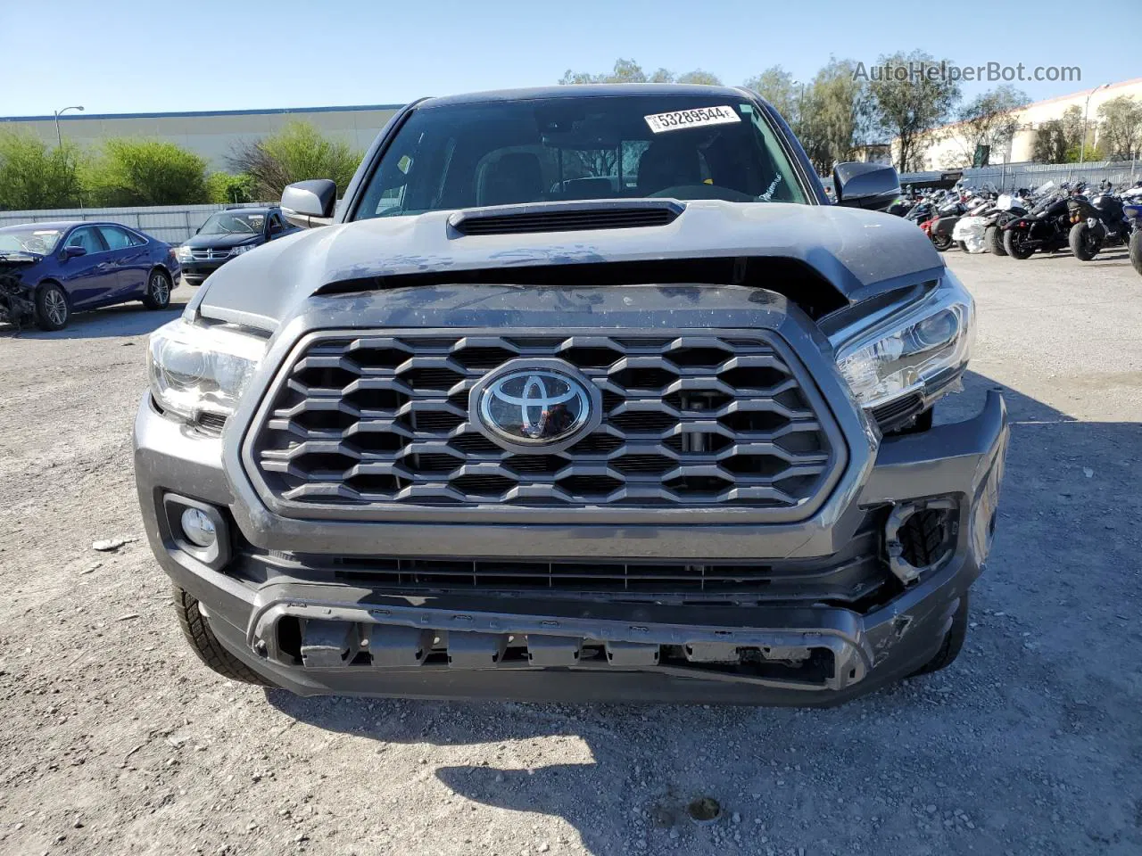 2021 Toyota Tacoma Double Cab Gray vin: 3TMAZ5CN7MM150317