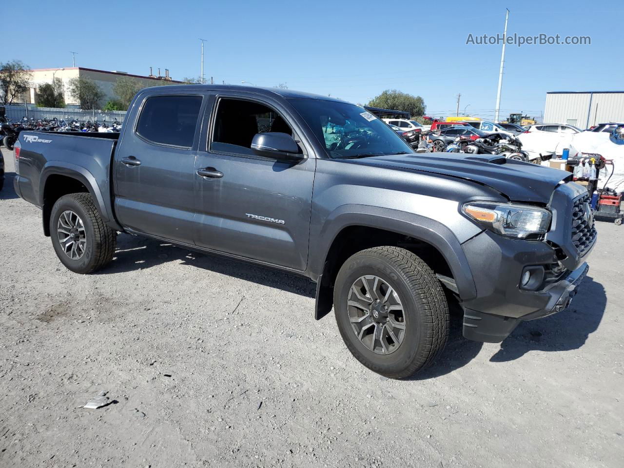 2021 Toyota Tacoma Double Cab Gray vin: 3TMAZ5CN7MM150317