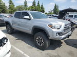 2017 Toyota Tacoma Double Cab Серебряный vin: 3TMAZ5CN8HM034419