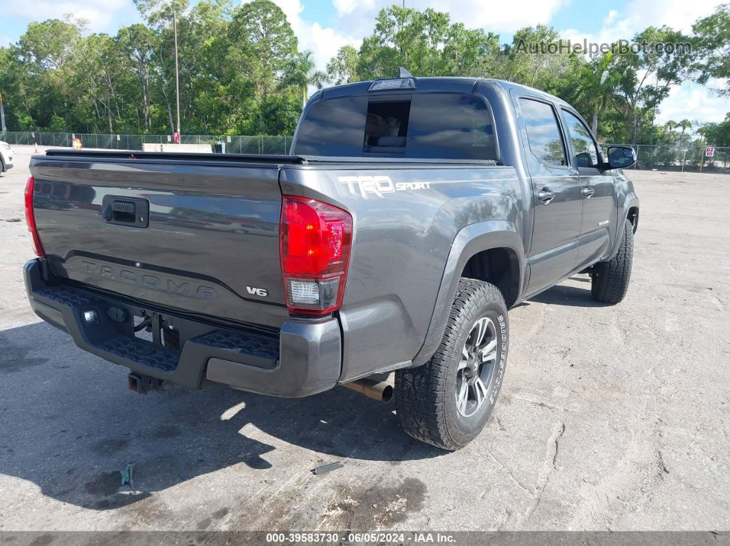 2019 Toyota Tacoma Trd Sport Gray vin: 3TMAZ5CN8KM080114