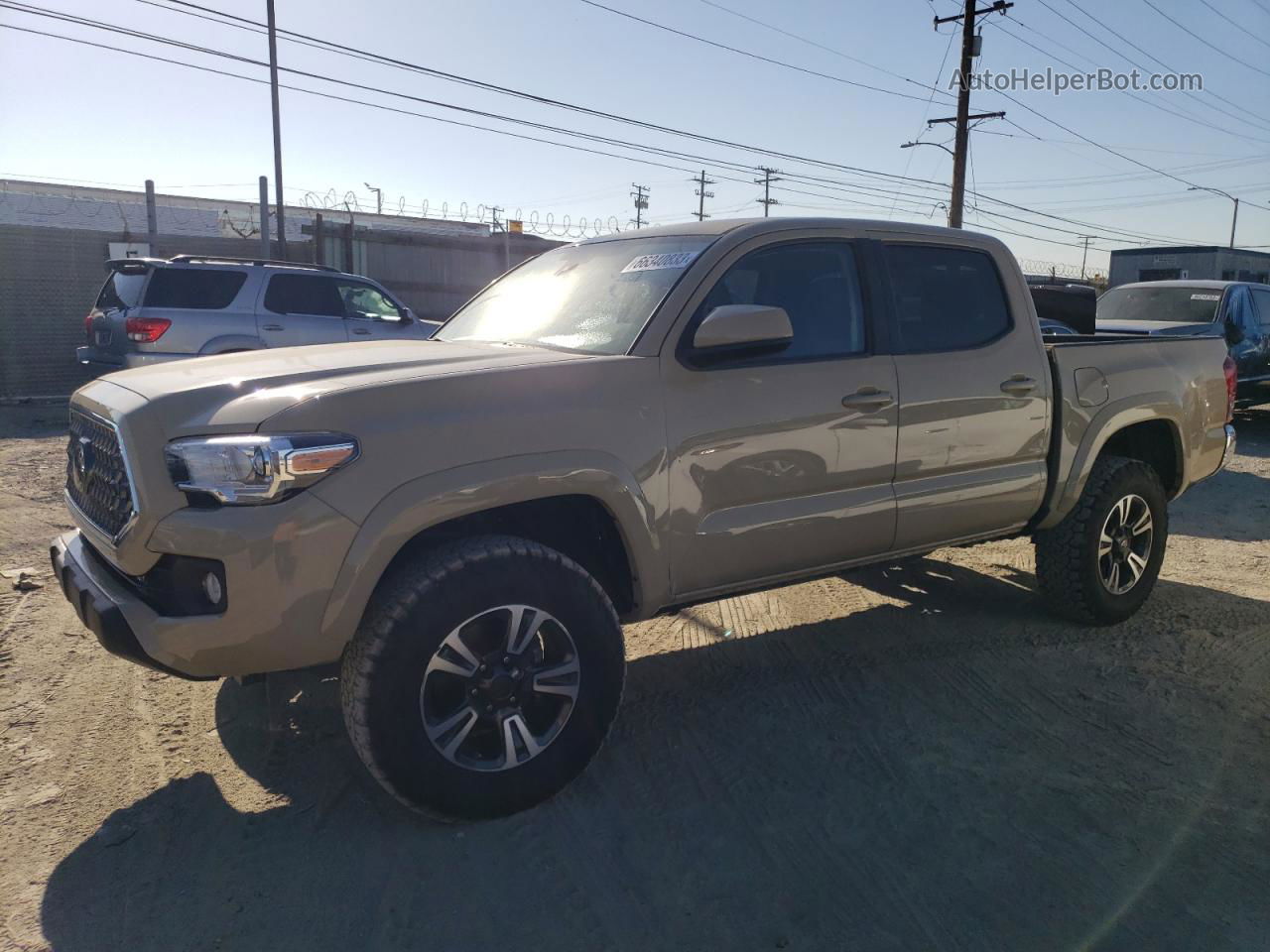 2019 Toyota Tacoma Double Cab Tan vin: 3TMAZ5CN8KM086978