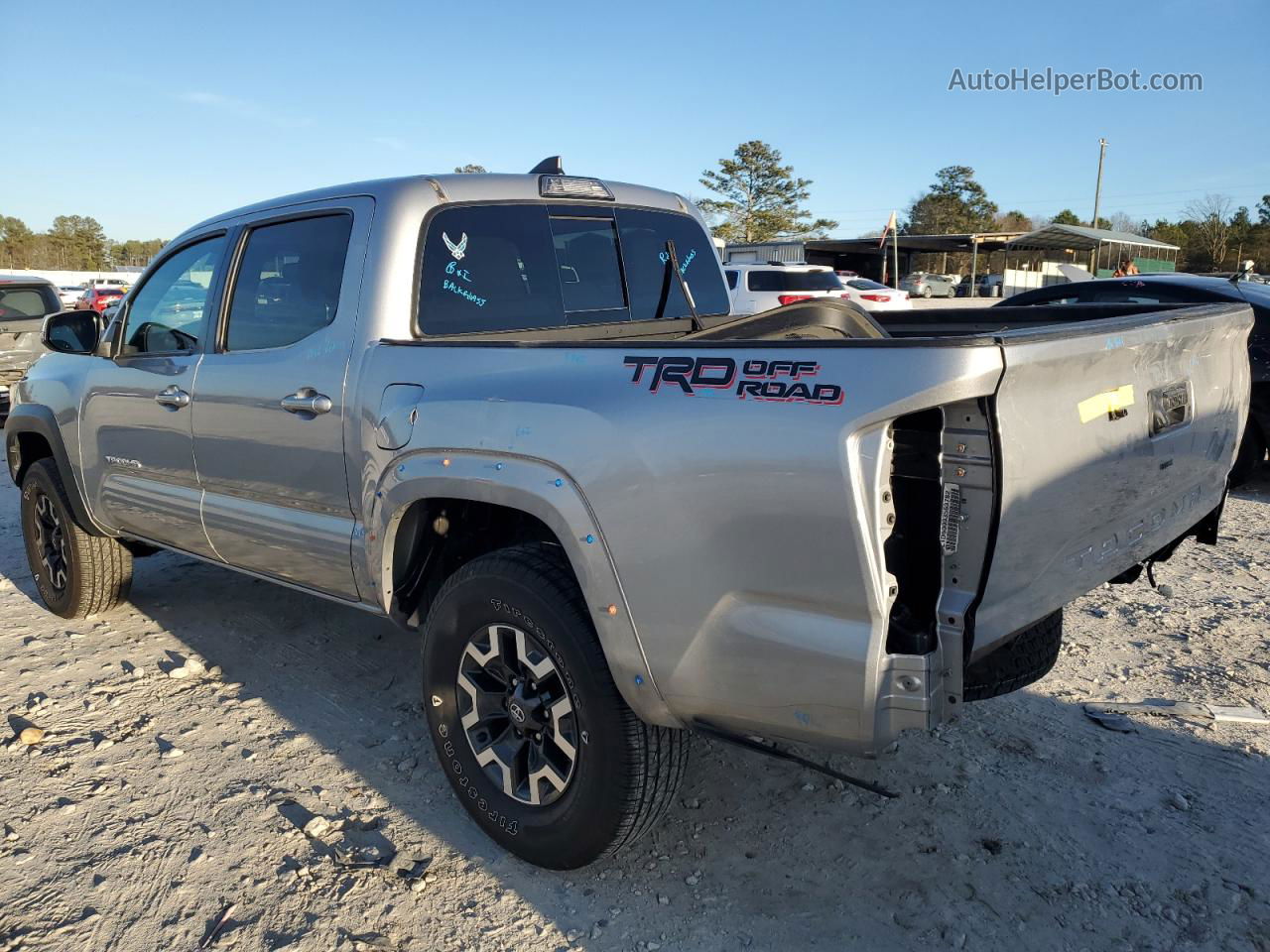 2019 Toyota Tacoma Double Cab Silver vin: 3TMAZ5CN8KM104637