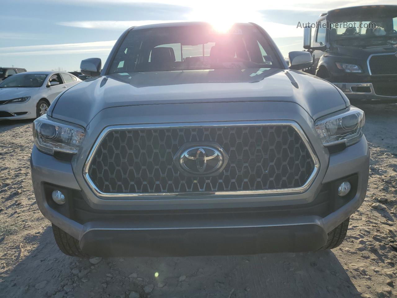 2019 Toyota Tacoma Double Cab Silver vin: 3TMAZ5CN8KM104637