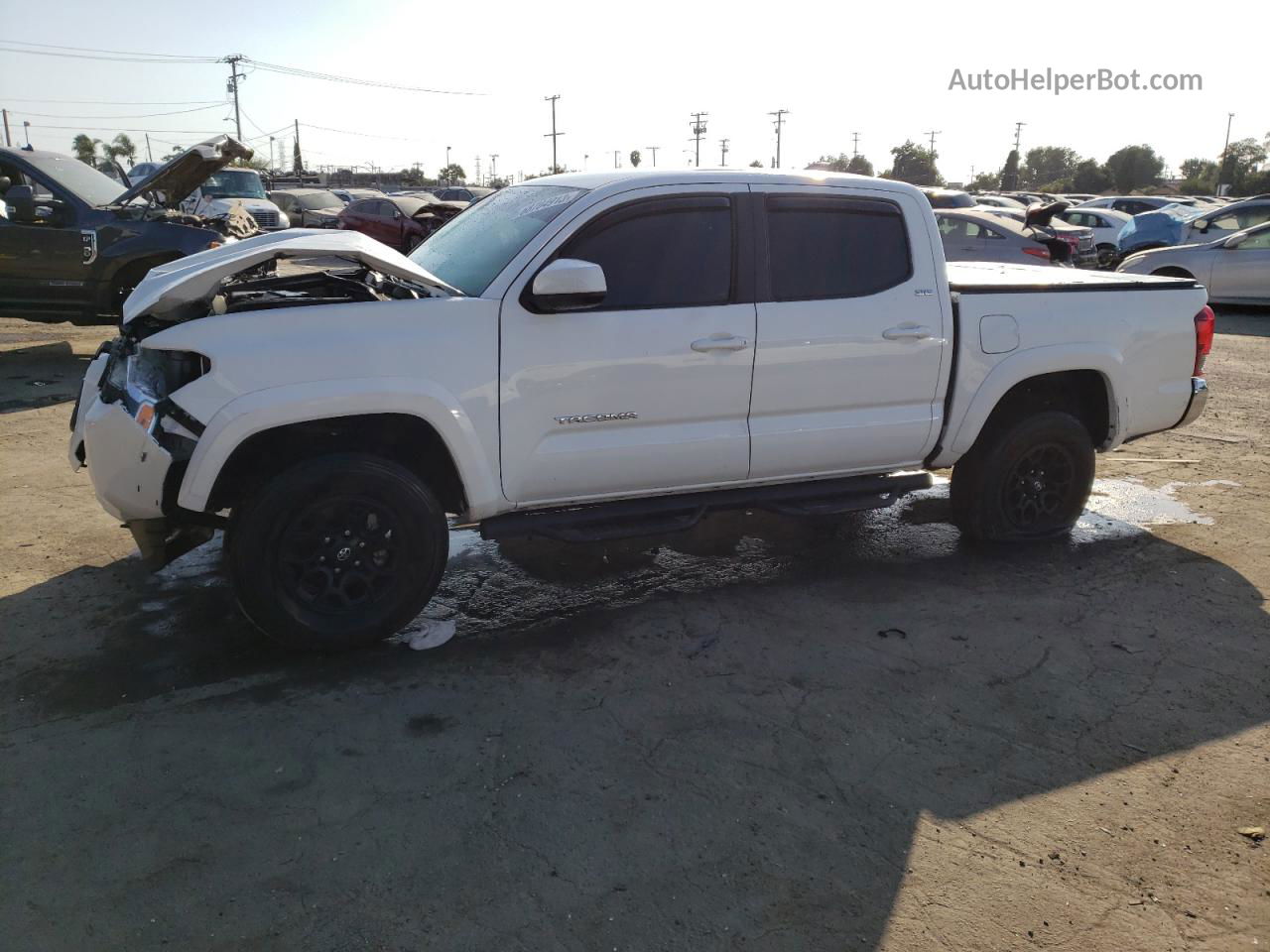 2020 Toyota Tacoma Double Cab White vin: 3TMAZ5CN8LM120550