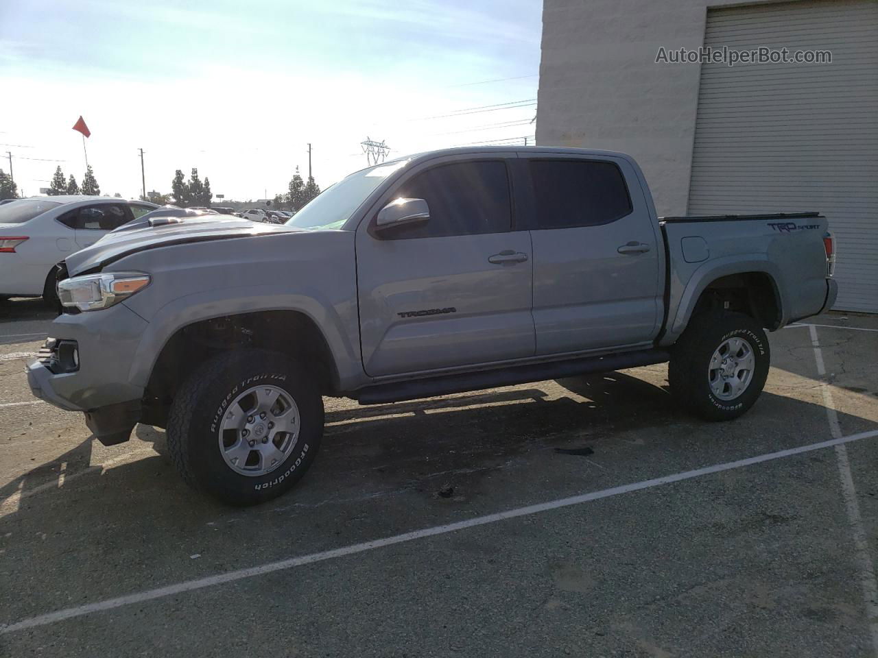 2020 Toyota Tacoma Double Cab Gray vin: 3TMAZ5CN8LM125991