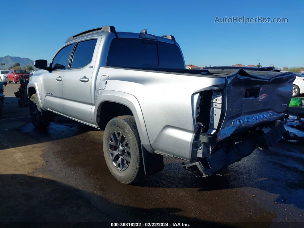 2021 Toyota Tacoma Sr5 V6 Silver vin: 3TMAZ5CN8MM146437