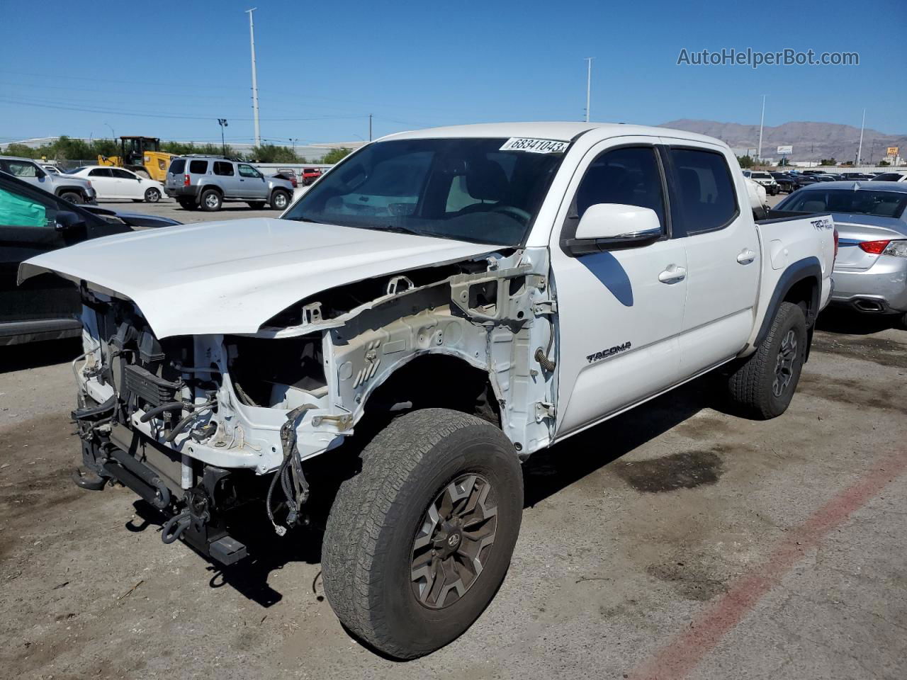 2017 Toyota Tacoma Double Cab White vin: 3TMAZ5CN9HM043310