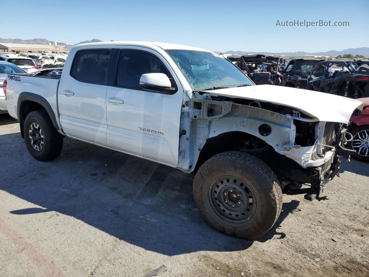 2017 Toyota Tacoma Double Cab White vin: 3TMAZ5CN9HM043310