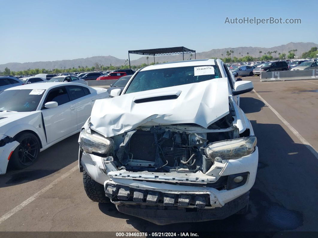 2019 Toyota Tacoma Trd Sport White vin: 3TMAZ5CN9KM081353