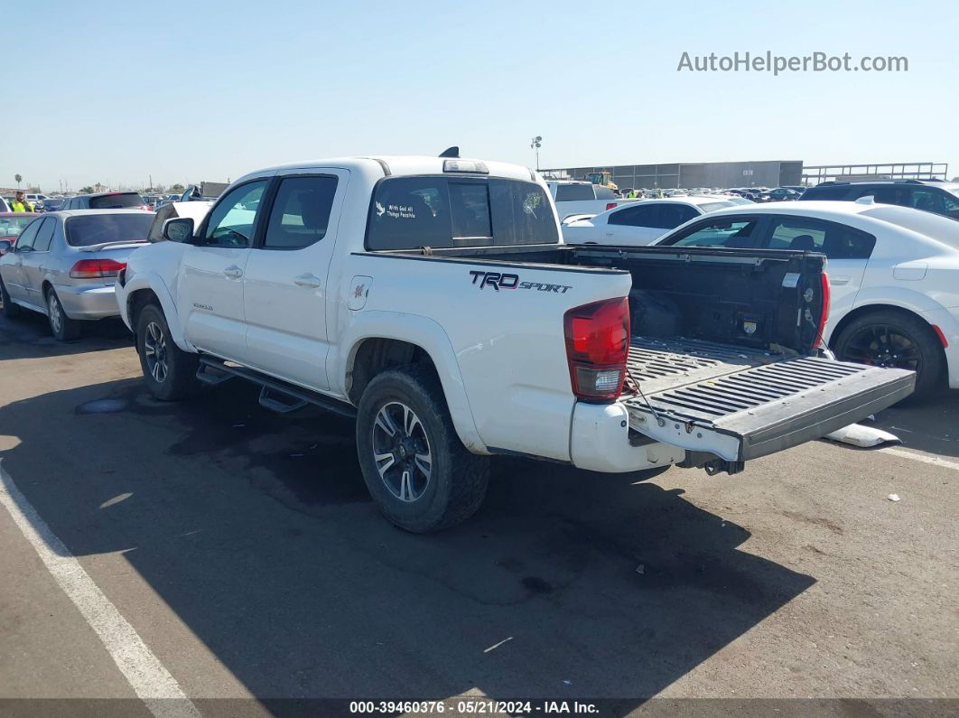 2019 Toyota Tacoma Trd Sport White vin: 3TMAZ5CN9KM081353