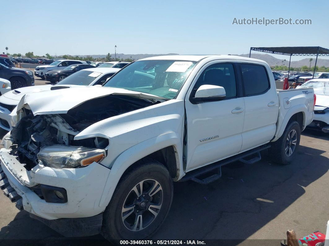 2019 Toyota Tacoma Trd Sport White vin: 3TMAZ5CN9KM081353