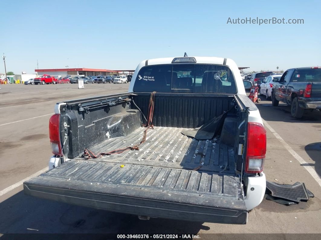 2019 Toyota Tacoma Trd Sport White vin: 3TMAZ5CN9KM081353