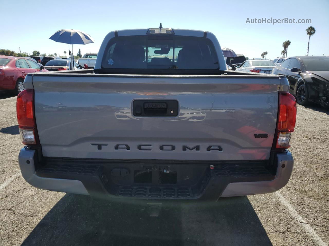 2019 Toyota Tacoma Double Cab Gray vin: 3TMAZ5CN9KM097049