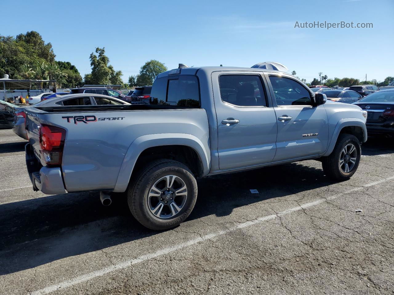 2019 Toyota Tacoma Double Cab Gray vin: 3TMAZ5CN9KM097049