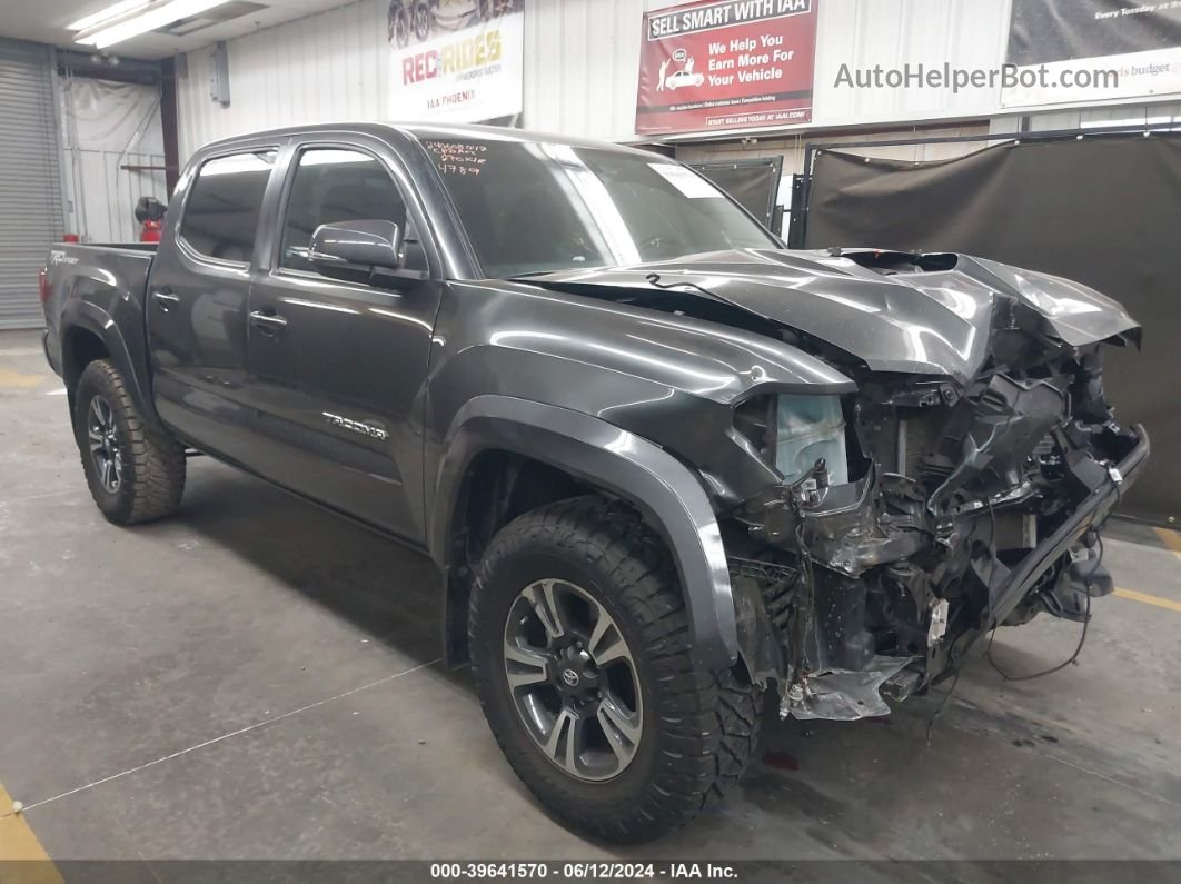 2019 Toyota Tacoma Trd Sport Gray vin: 3TMAZ5CN9KM104789