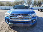 2017 Toyota Tacoma Double Cab Синий vin: 3TMAZ5CNXHM035345