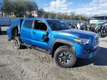 2017 Toyota Tacoma Double Cab Blue vin: 3TMAZ5CNXHM035345