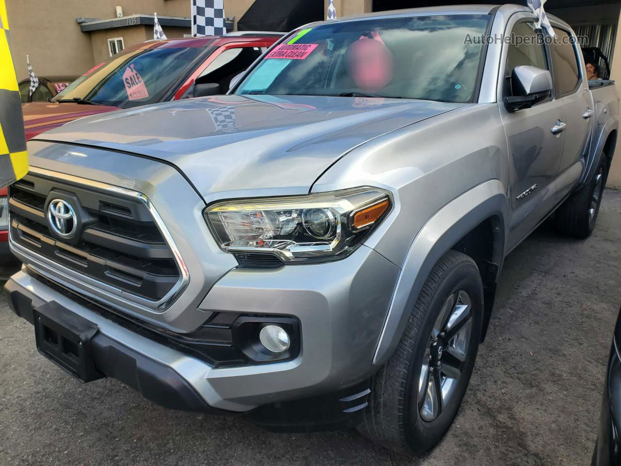 2017 Toyota Tacoma Double Cab Silver vin: 3TMAZ5CNXHM038889