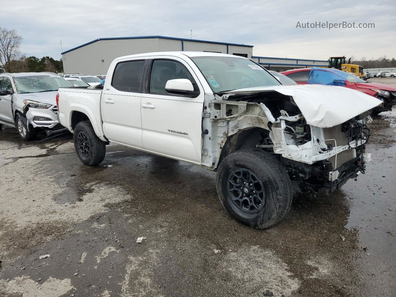 2019 Toyota Tacoma Double Cab Белый vin: 3TMAZ5CNXKM084469