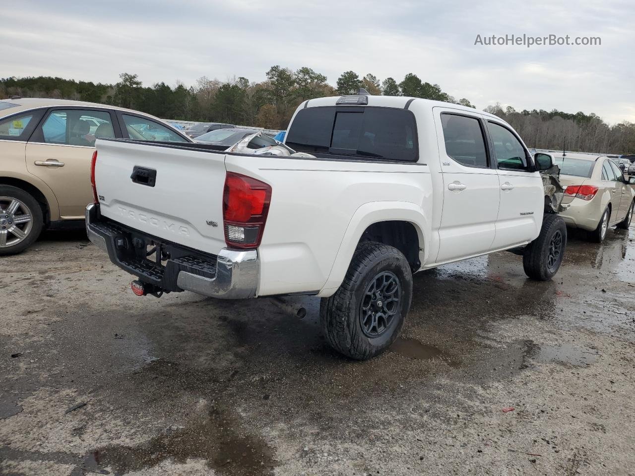 2019 Toyota Tacoma Double Cab Белый vin: 3TMAZ5CNXKM084469