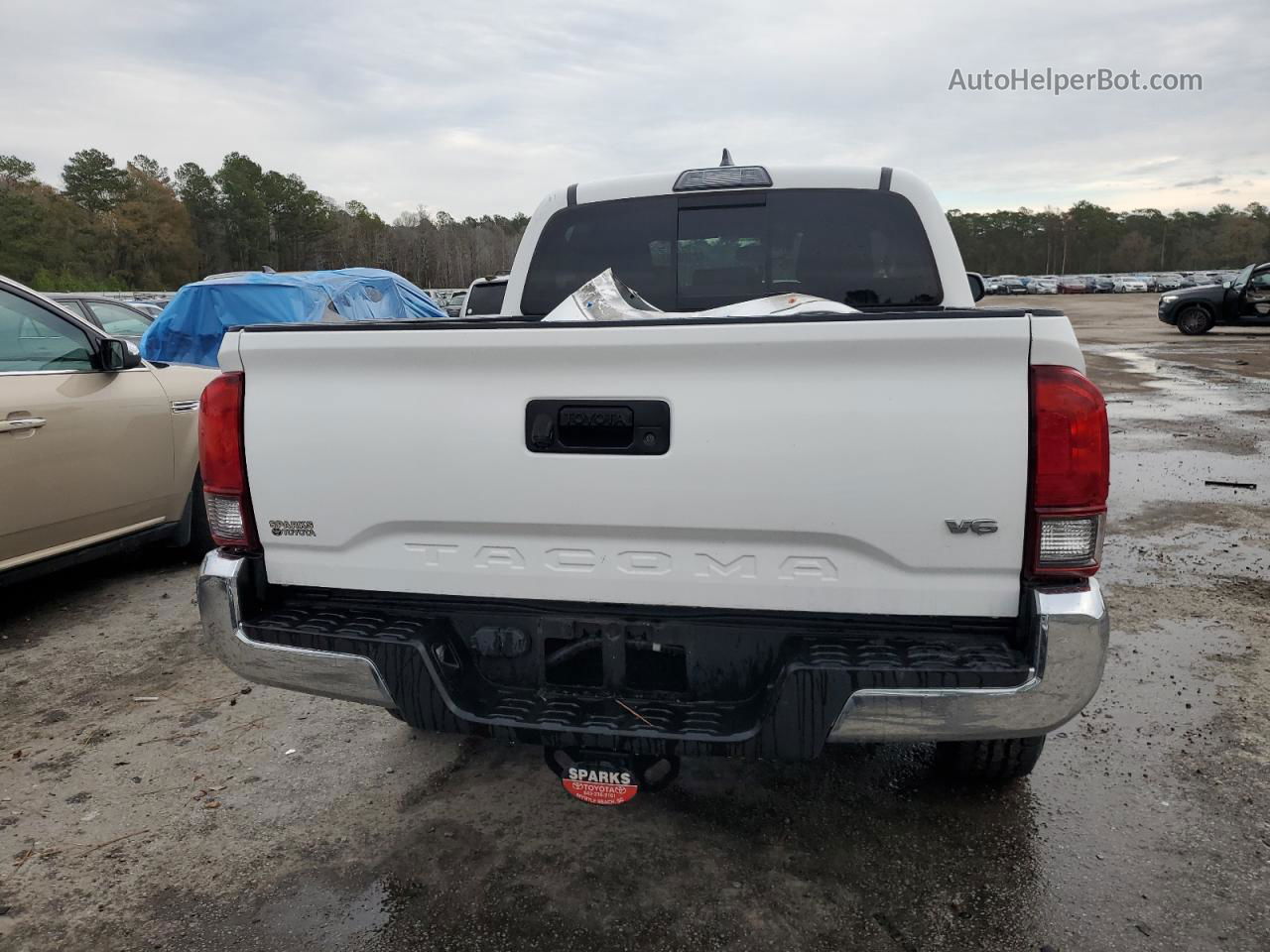 2019 Toyota Tacoma Double Cab Белый vin: 3TMAZ5CNXKM084469