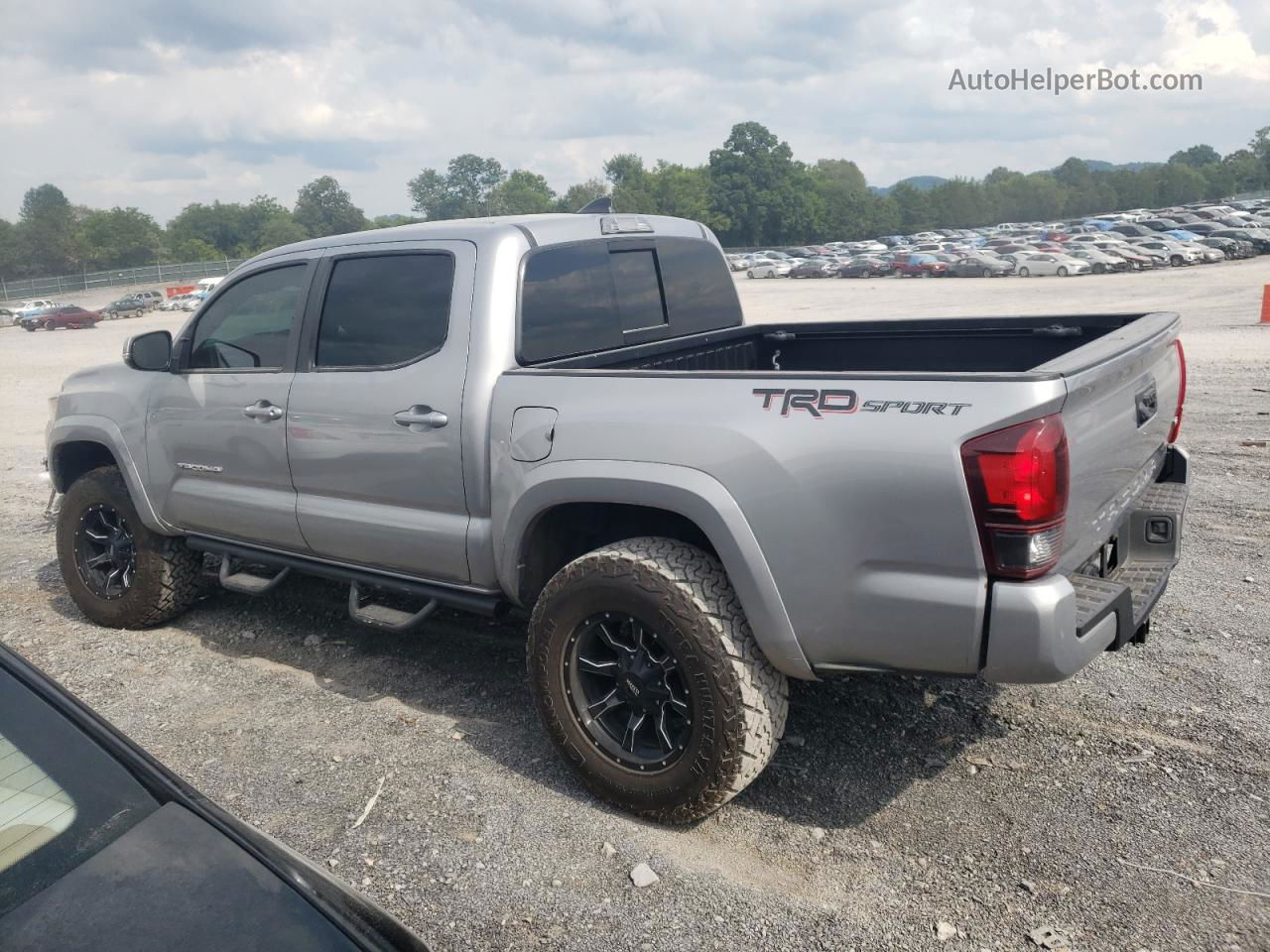 2019 Toyota Tacoma Double Cab Серебряный vin: 3TMAZ5CNXKM089476