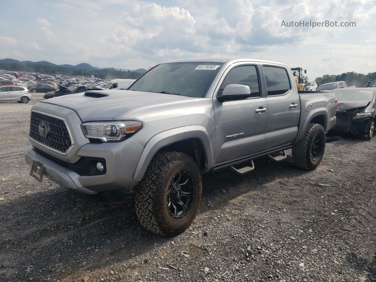 2019 Toyota Tacoma Double Cab Серебряный vin: 3TMAZ5CNXKM089476