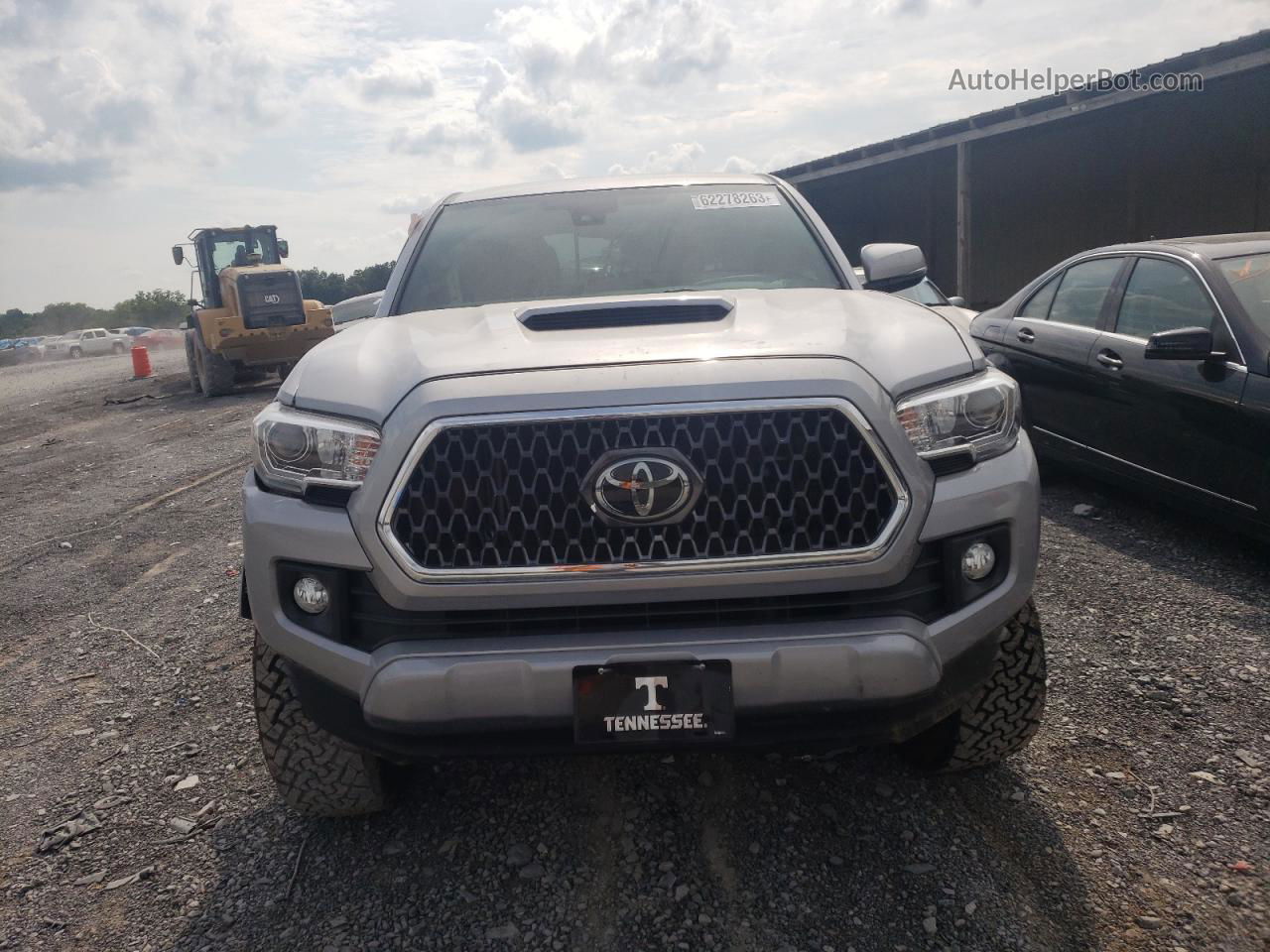 2019 Toyota Tacoma Double Cab Silver vin: 3TMAZ5CNXKM089476