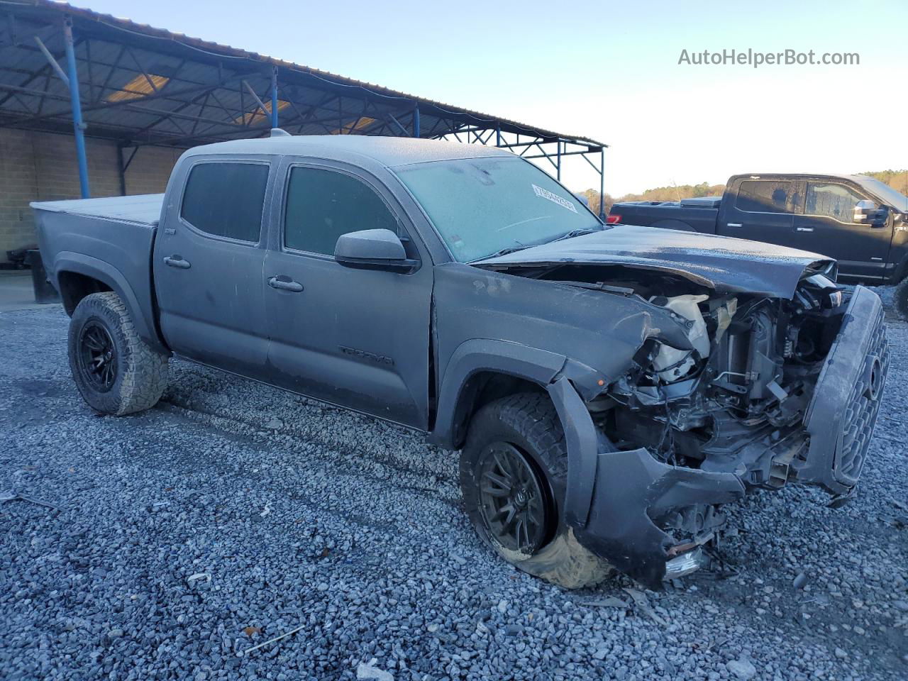 2020 Toyota Tacoma Double Cab Gray vin: 3TMAZ5CNXLM130030