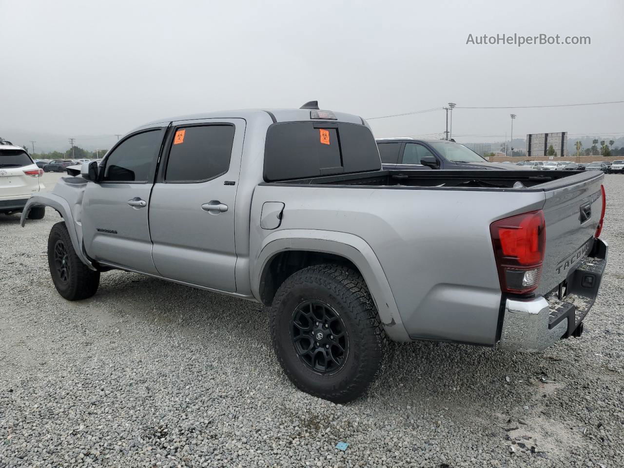 2020 Toyota Tacoma Double Cab Серебряный vin: 3TMAZ5CNXLM137933