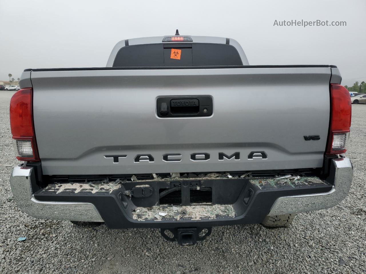 2020 Toyota Tacoma Double Cab Серебряный vin: 3TMAZ5CNXLM137933