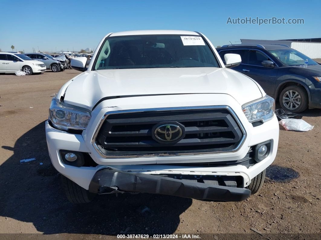 2021 Toyota Tacoma Sr5 V6 White vin: 3TMAZ5CNXMM146570