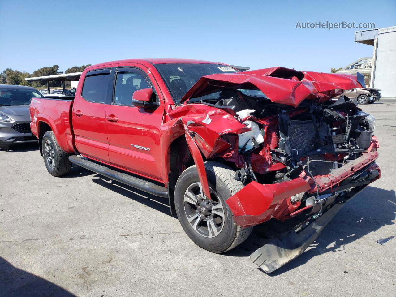 2019 Toyota Tacoma Double Cab Red vin: 3TMBZ5DN0KM018645