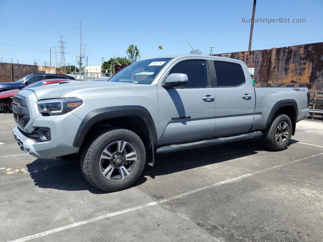 2021 Toyota Tacoma Double Cab Серый vin: 3TMBZ5DN1MM030211