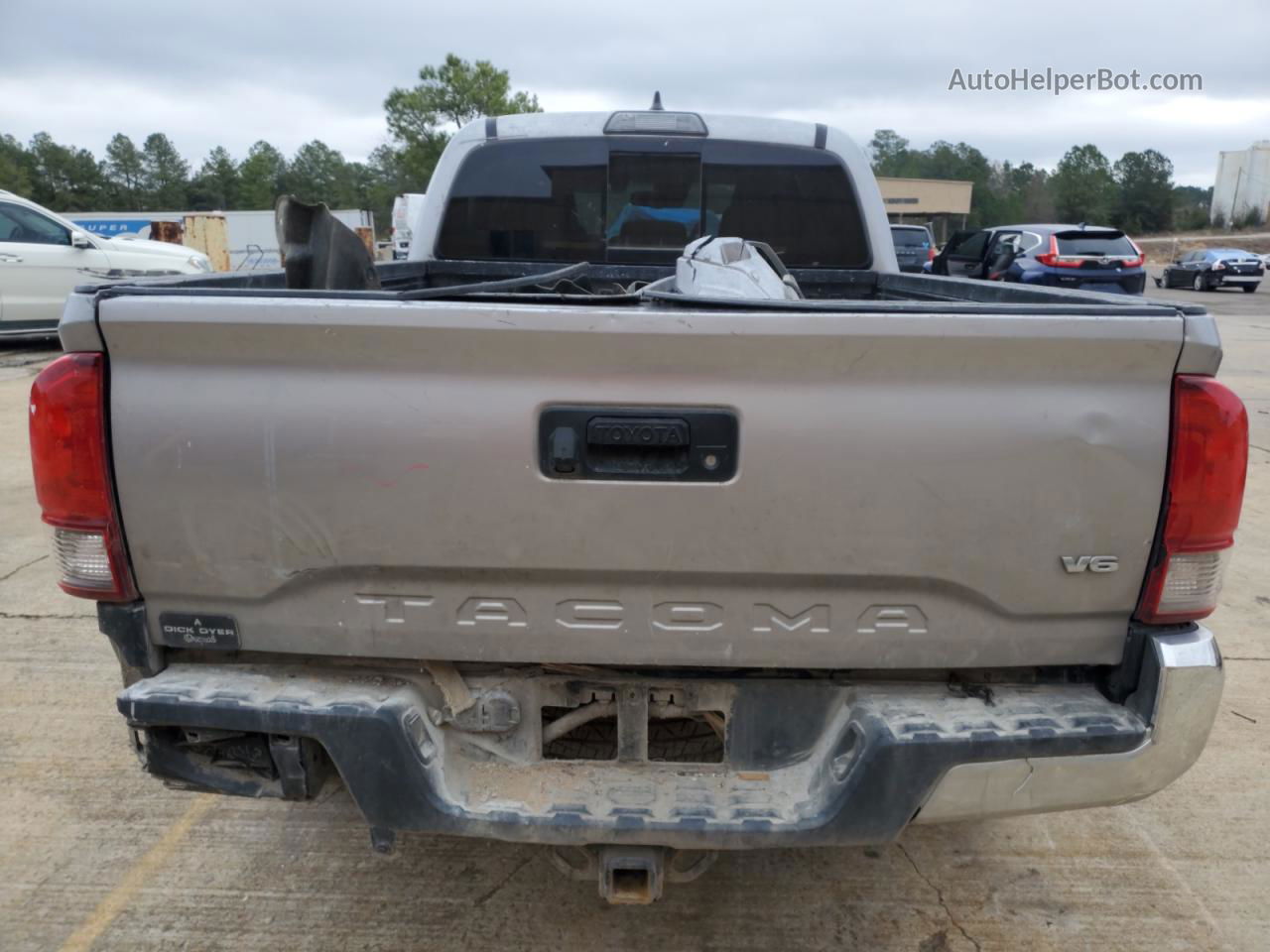 2019 Toyota Tacoma Double Cab Silver vin: 3TMBZ5DN2KM017481