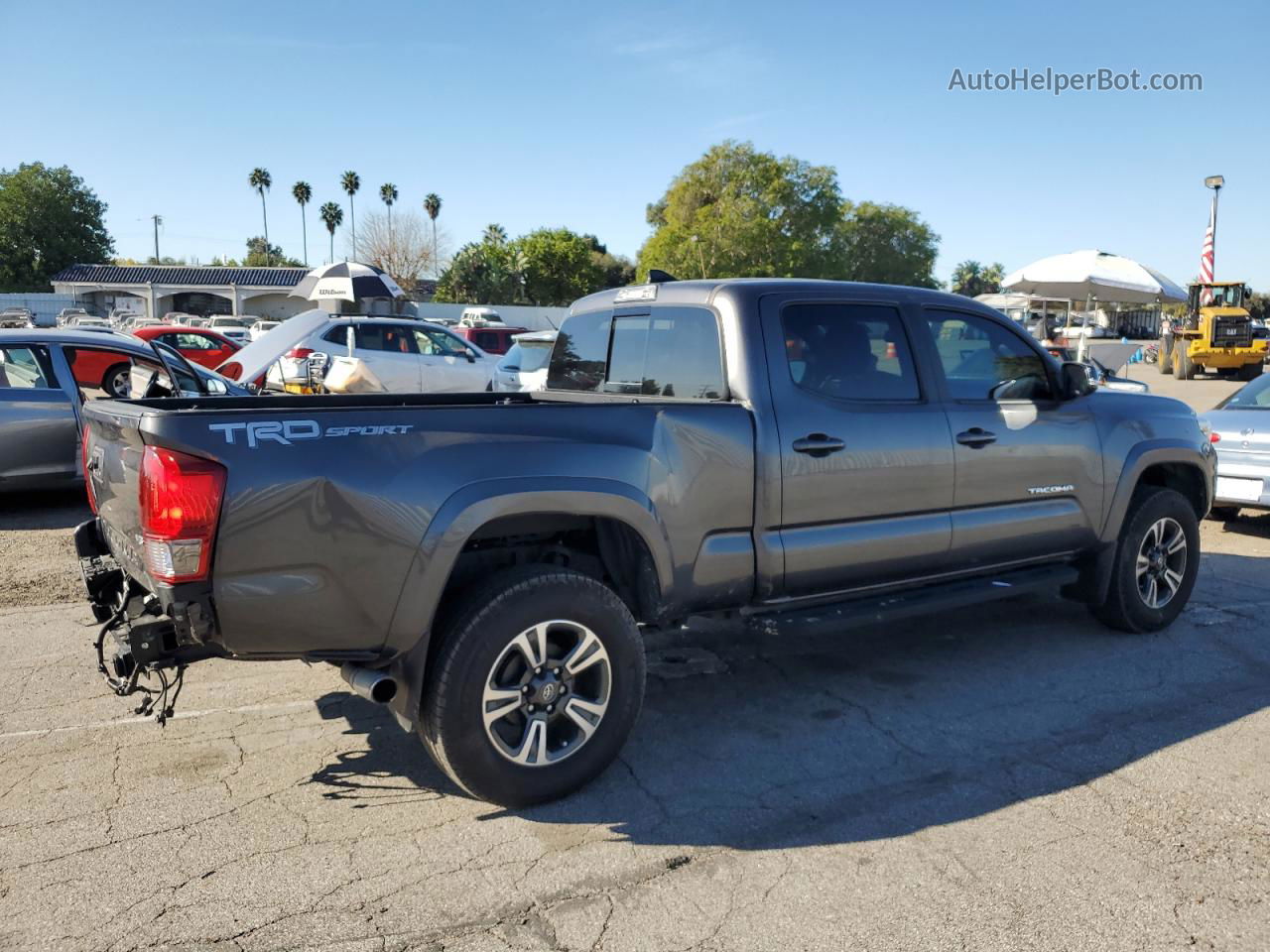 2017 Toyota Tacoma Double Cab Gray vin: 3TMBZ5DN4HM011478