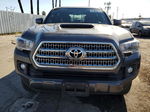 2017 Toyota Tacoma Double Cab Gray vin: 3TMBZ5DN4HM011478