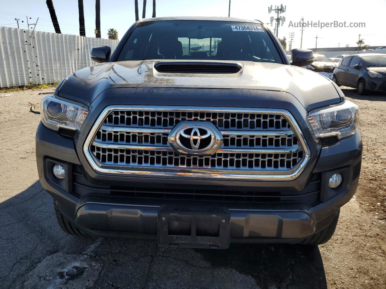 2017 Toyota Tacoma Double Cab Gray vin: 3TMBZ5DN4HM011478