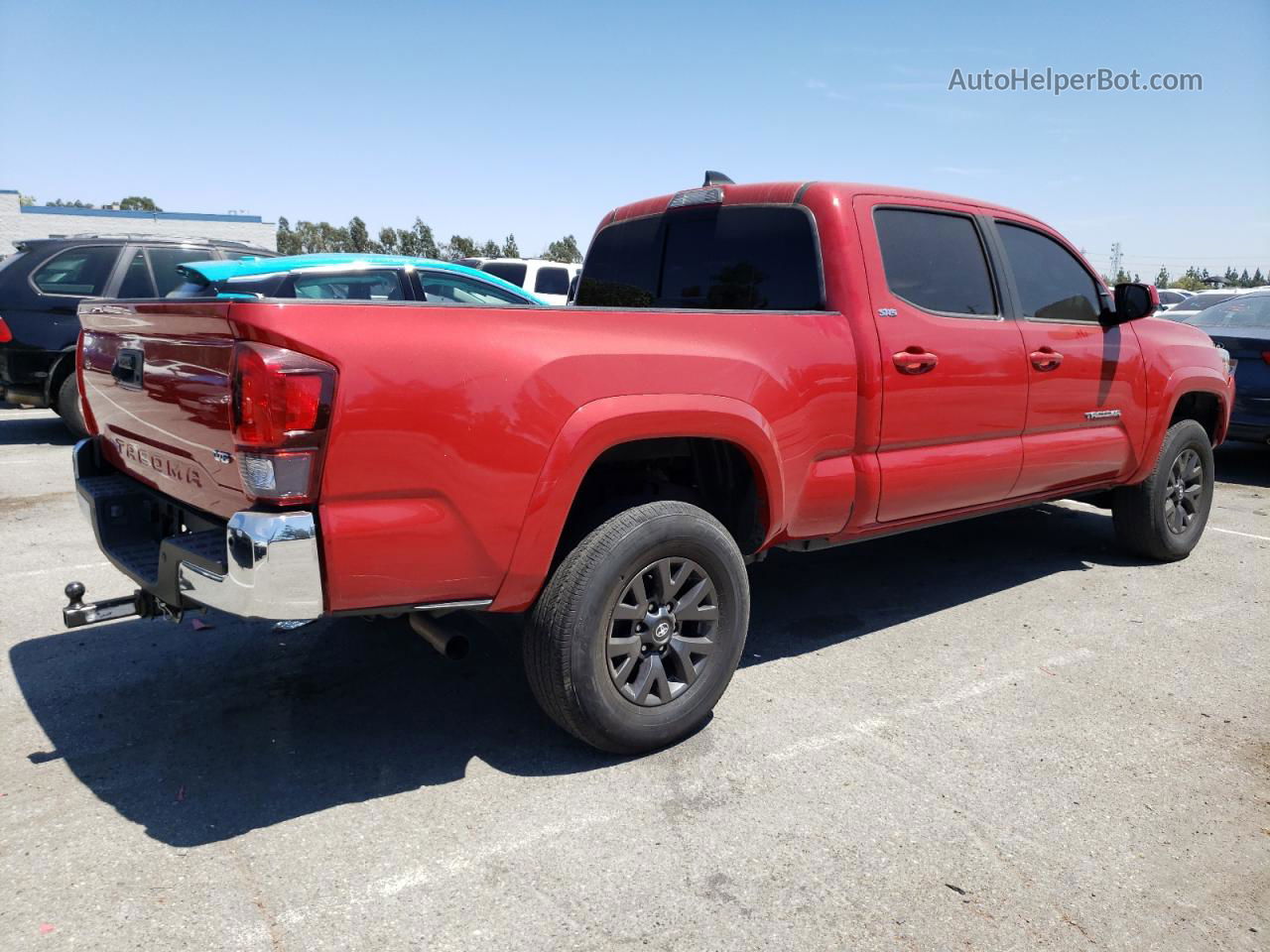 2021 Toyota Tacoma Double Cab Red vin: 3TMBZ5DN4MM029361