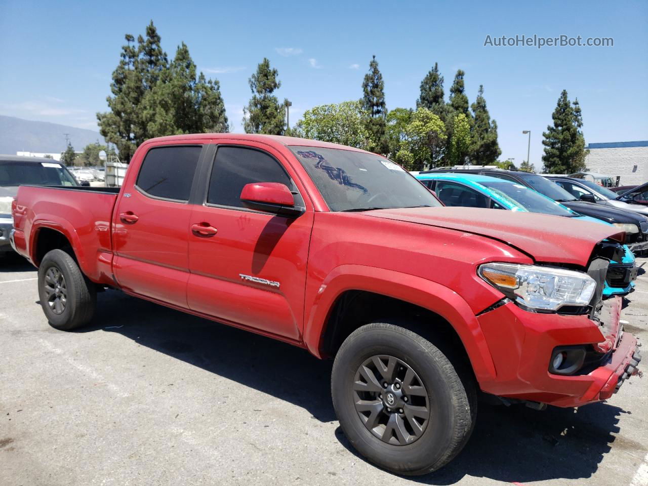 2021 Toyota Tacoma Double Cab Красный vin: 3TMBZ5DN4MM029361