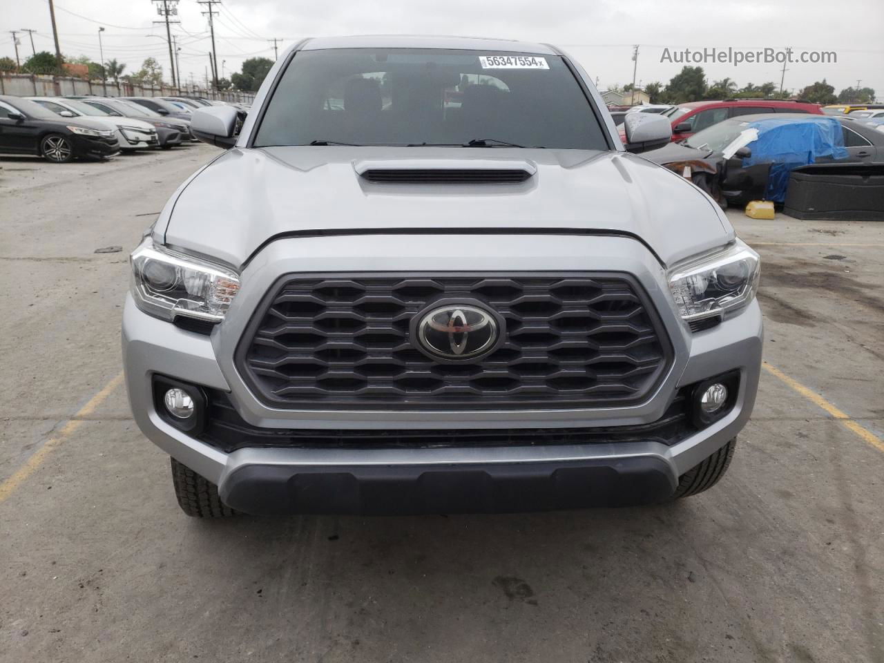 2017 Toyota Tacoma Double Cab Silver vin: 3TMBZ5DN6HM007657