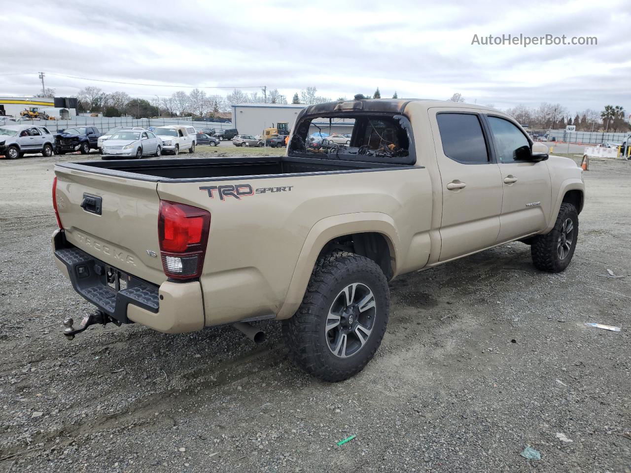 2019 Toyota Tacoma Double Cab Желто-коричневый vin: 3TMBZ5DN8KM017470