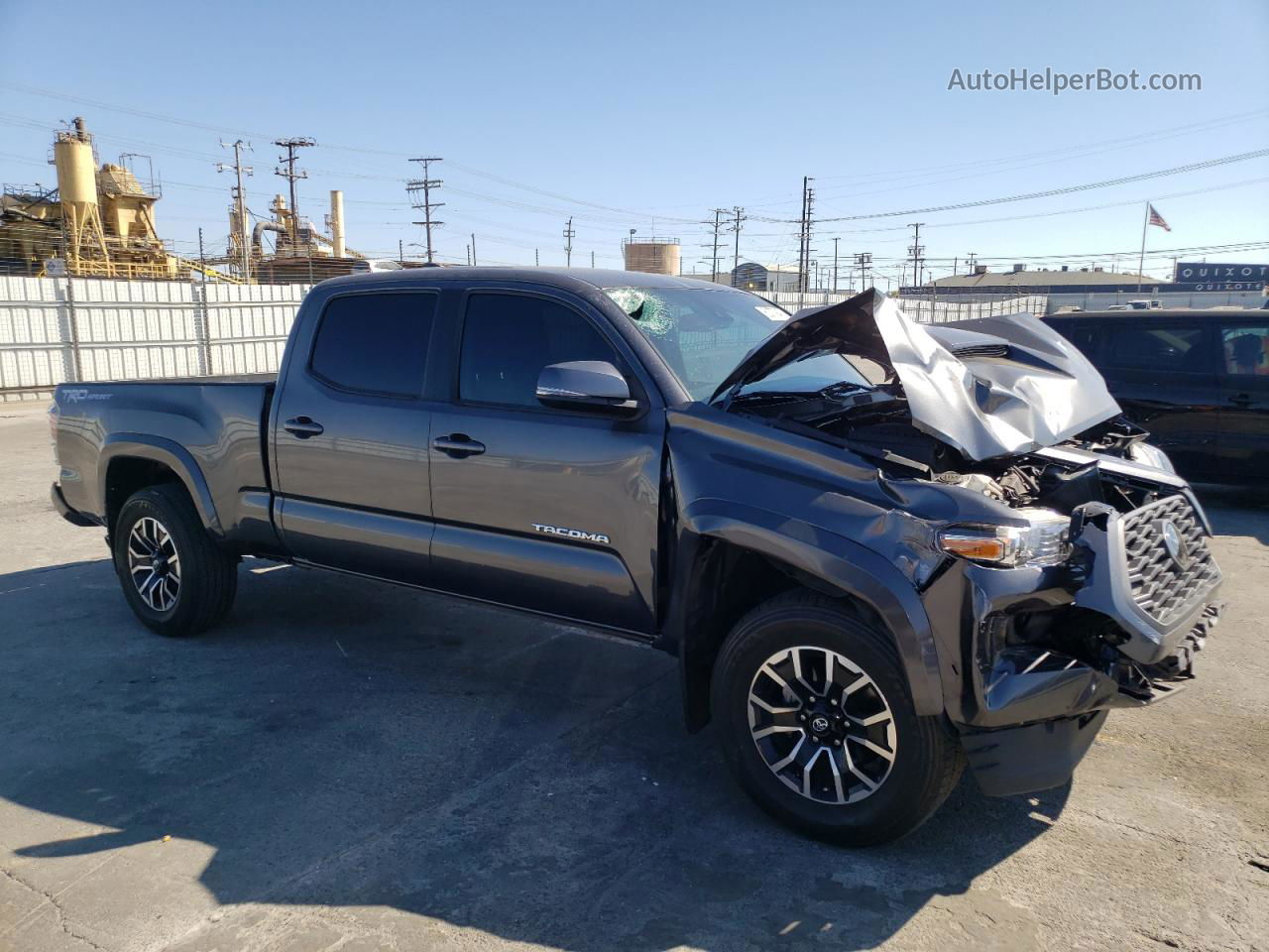 2021 Toyota Tacoma Double Cab Gray vin: 3TMBZ5DN9MM028061