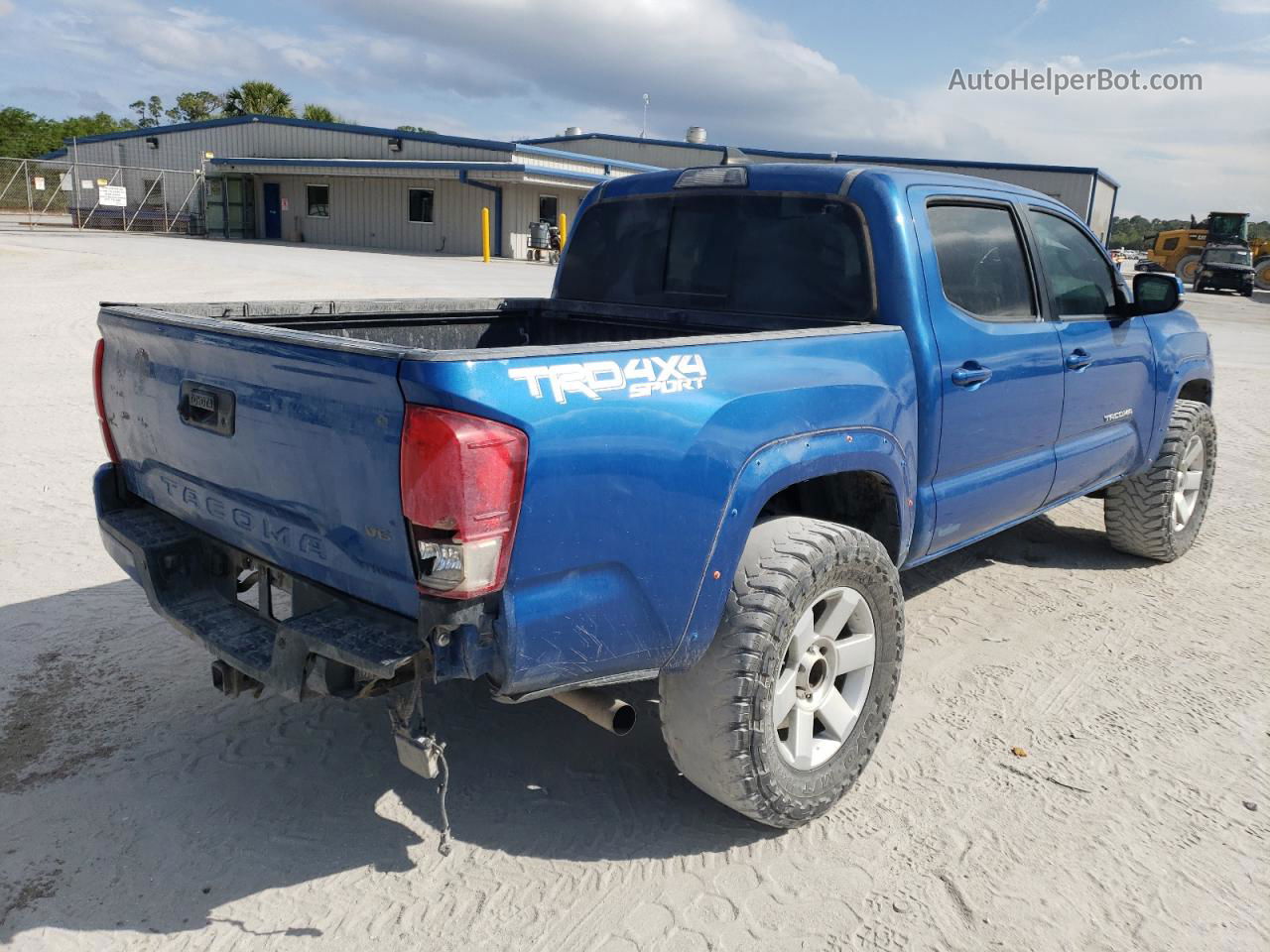 2017 Toyota Tacoma Double Cab Blue vin: 3TMCZ5AN0HM101168