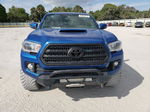 2017 Toyota Tacoma Double Cab Blue vin: 3TMCZ5AN0HM101168