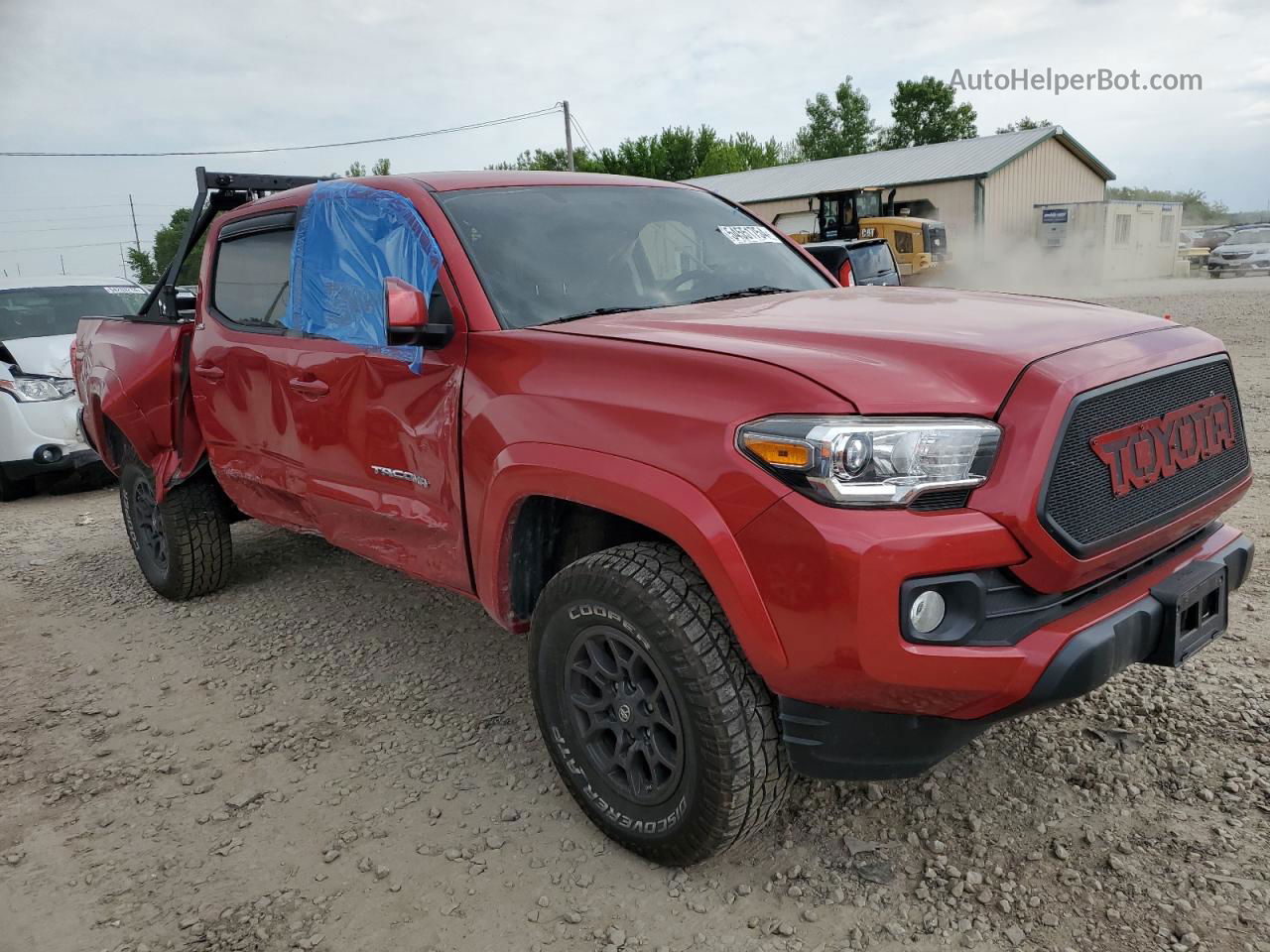 2017 Toyota Tacoma Double Cab Red vin: 3TMCZ5AN0HM107116